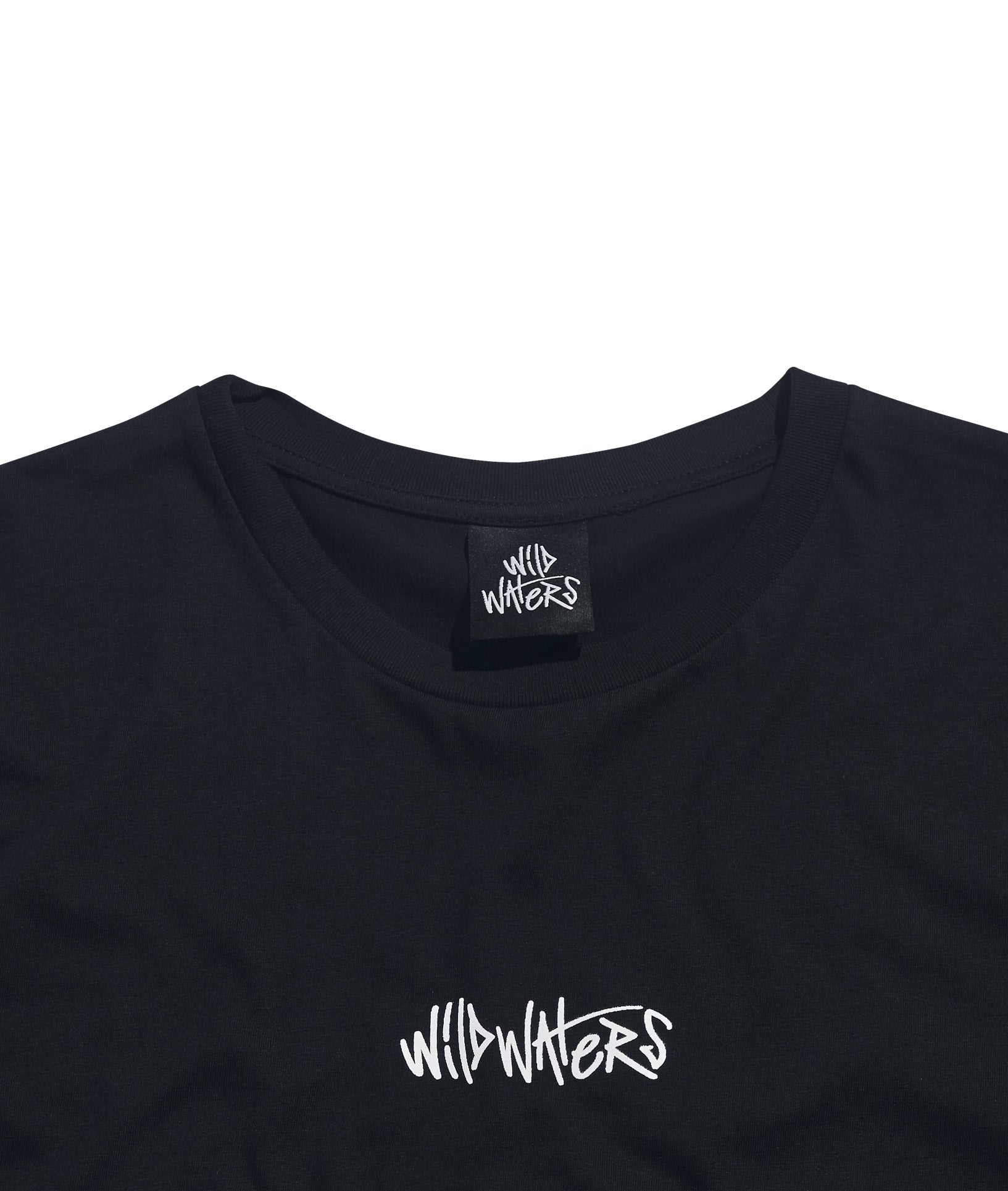 T-Shirt mit Unterschrift - Schwarz