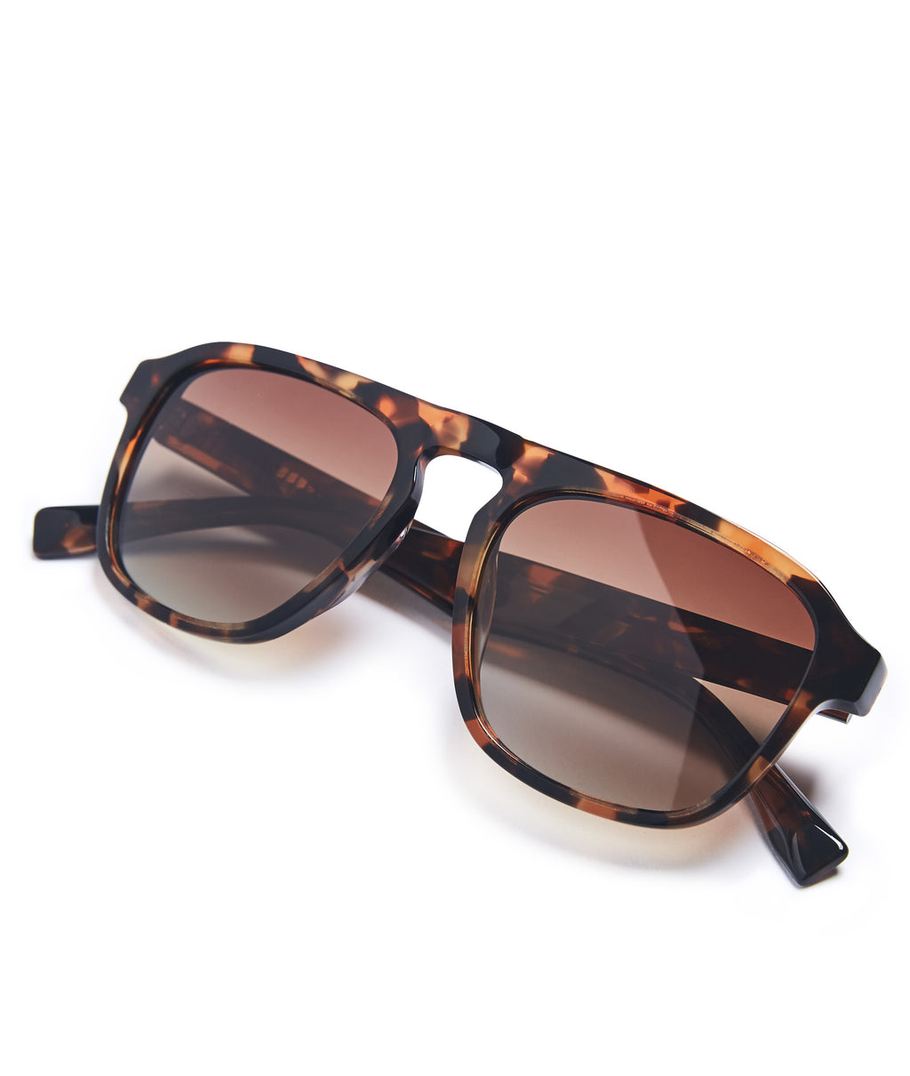 Lunettes de soleil polarisées Signature - Marron écaille