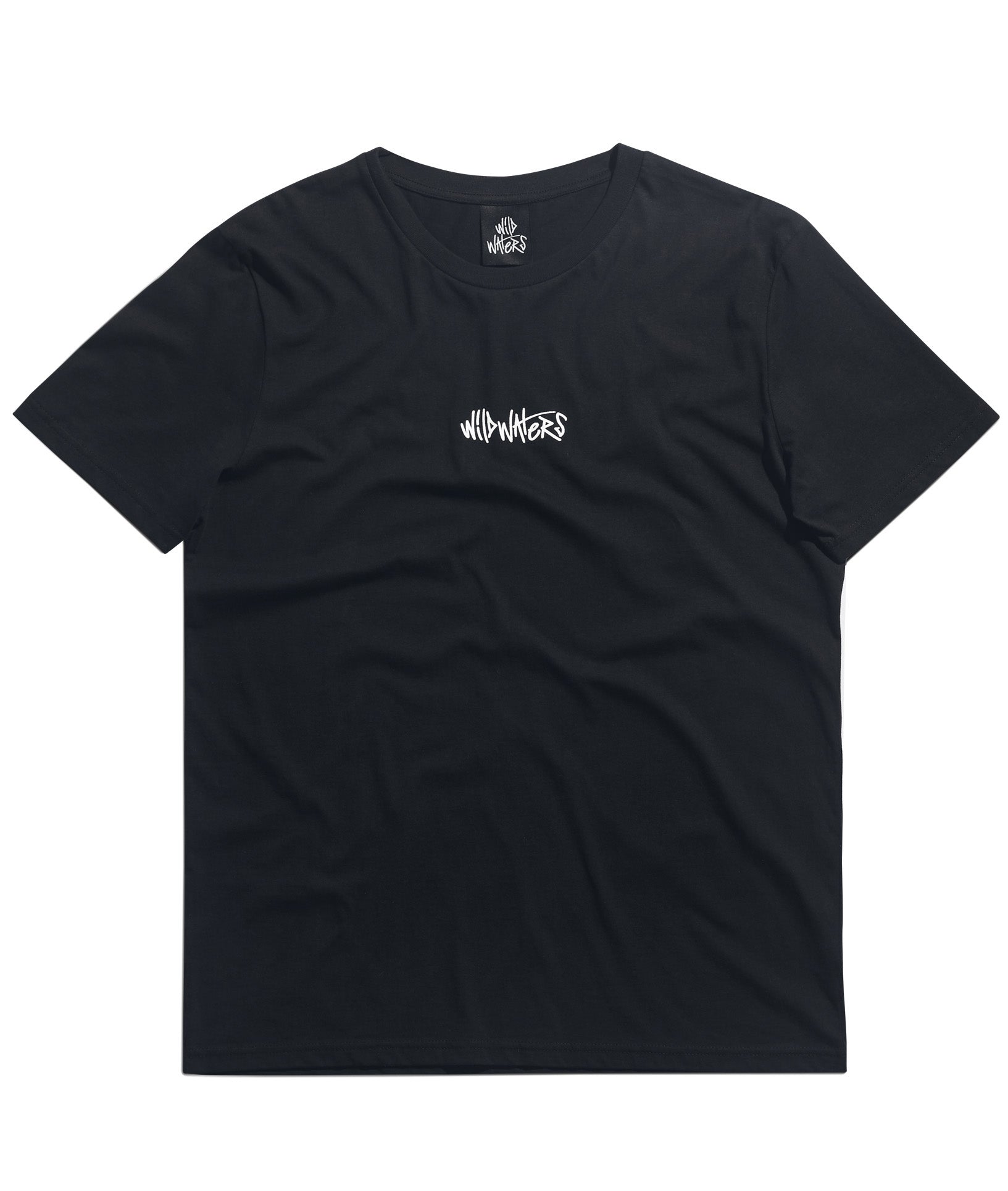 T-Shirt mit Unterschrift - Schwarz